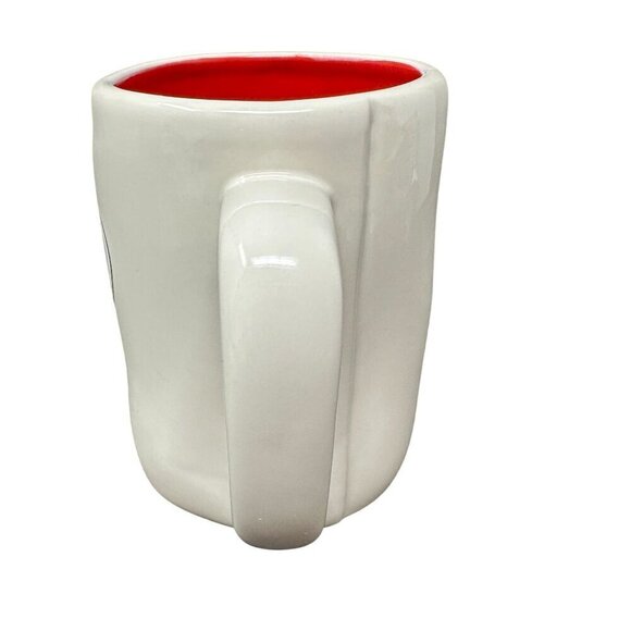 Rae Dunn Mug Valentine Heart Double Sided Large Coffee Cup Ceramic Magenta Red - Picture 7 of 8